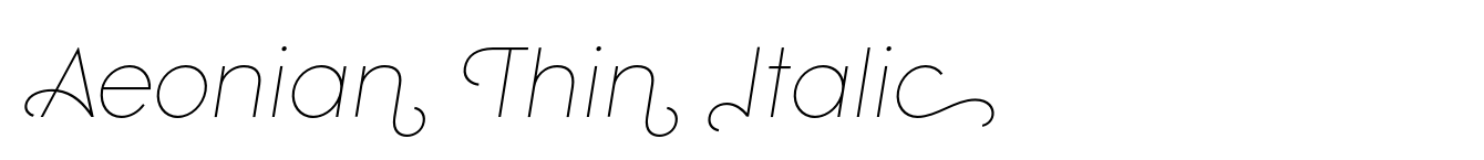 Aeonian Thin Italic image